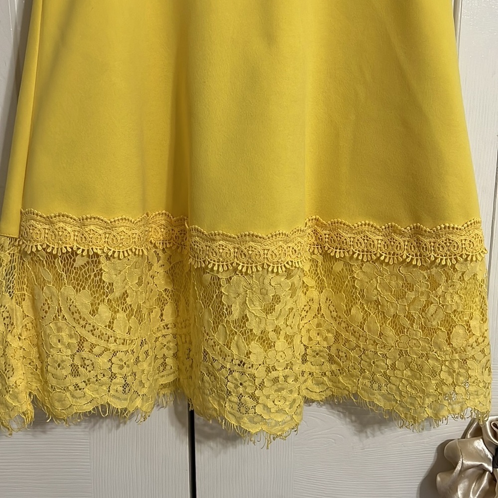 GB Girls Size 12 Sunny Yellow Sunday Dress - Picture 4 of 7
